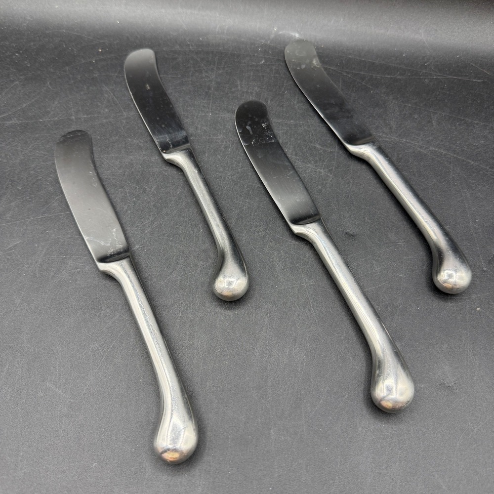 Dansk‎ Kobenhavn Set of 4 Dinner Knives Stainless Flatware Replacements MCM